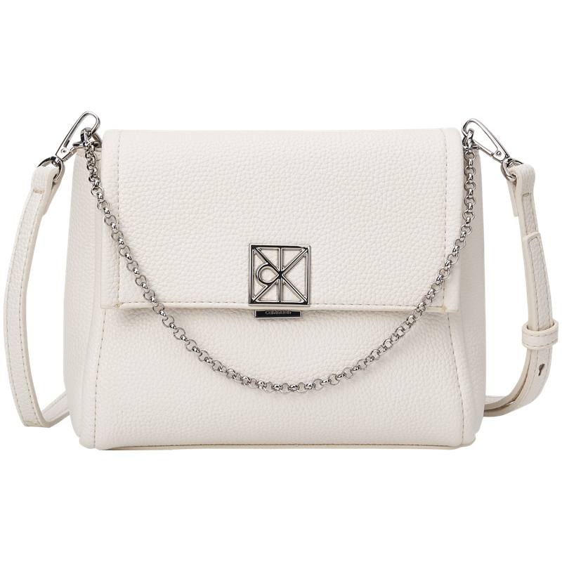 CALVIN KLEIN Synthetic Material Crossbody Bags Regular Women's Moon White