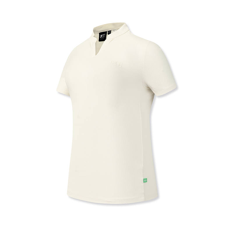 FILA Golf T Shirts Women's Fine Powder White V Neck Moderate