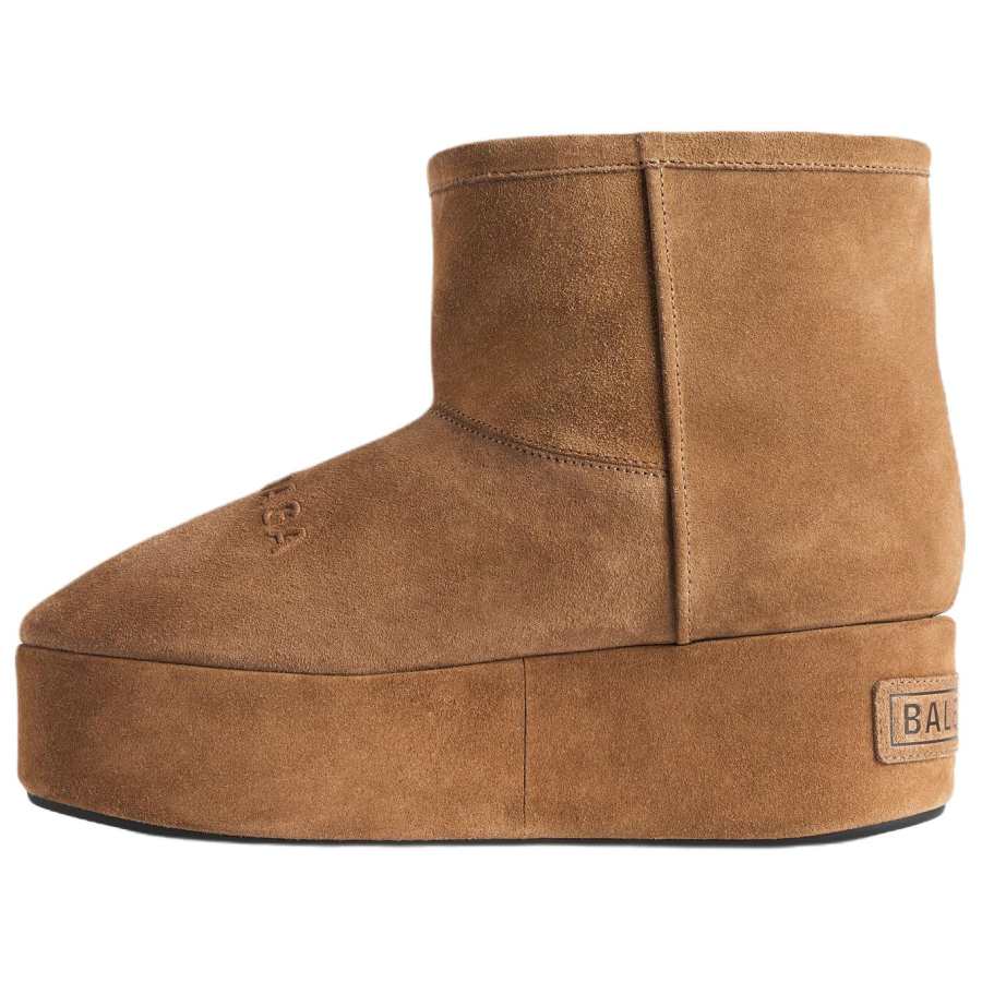 Balenciaga Alaska Short Snow Boots 6.5cm Women's Brown