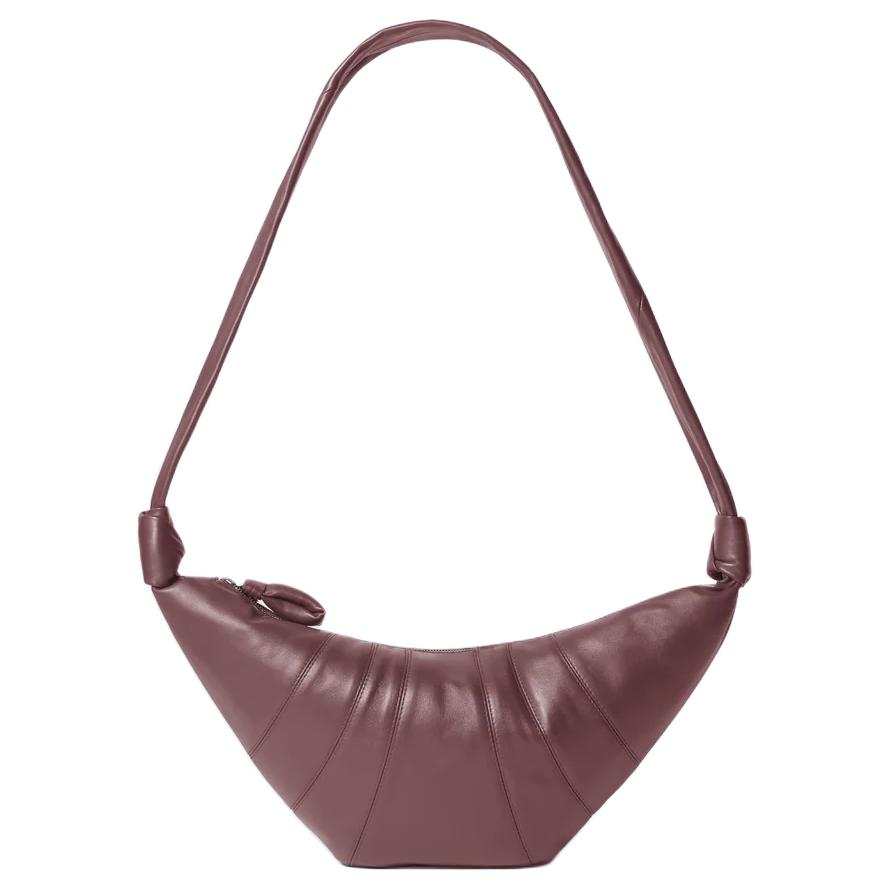 Lemaire Sheepskin Croissant Bag Shoulder Bag Medium Women's Bitter Chocolate