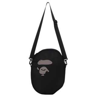 A BATHING APE Fabric Crossbody Bags Regular Unisex Black/Coffee
