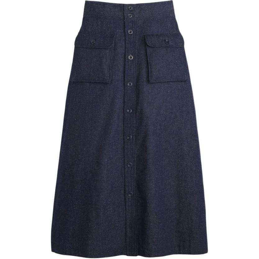 Levis Levis Mariner button pocket midi skirt