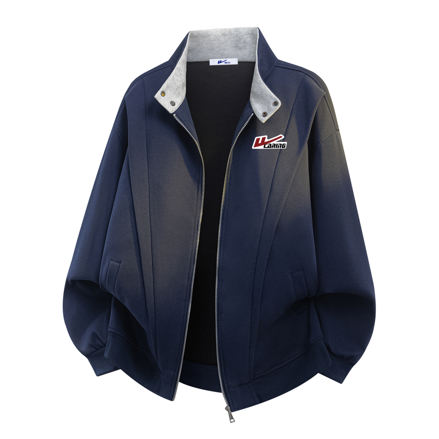 WARRIOR WARRIOR Sweatshirts Unisex Stand Collar Moderate Cardigan