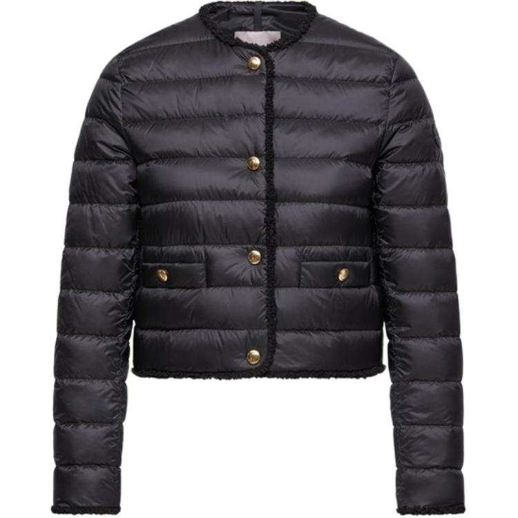 Moncler Moncler Crewneck Button-Up Jacket