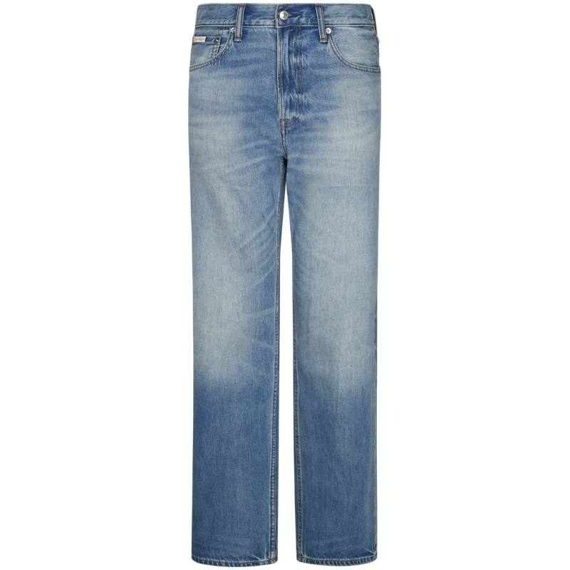 Calvin Klein Jeans Men's ZNW Denim Light Blue Moderate Straight Fit Pants