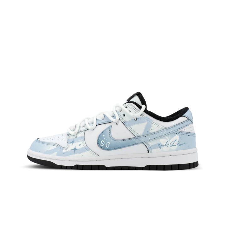 Nike Nike Dunk Gorilla Jiedian XJDD Starlight Butterfly Shadow Low top Skateboard Shoes Unisex White Blue
