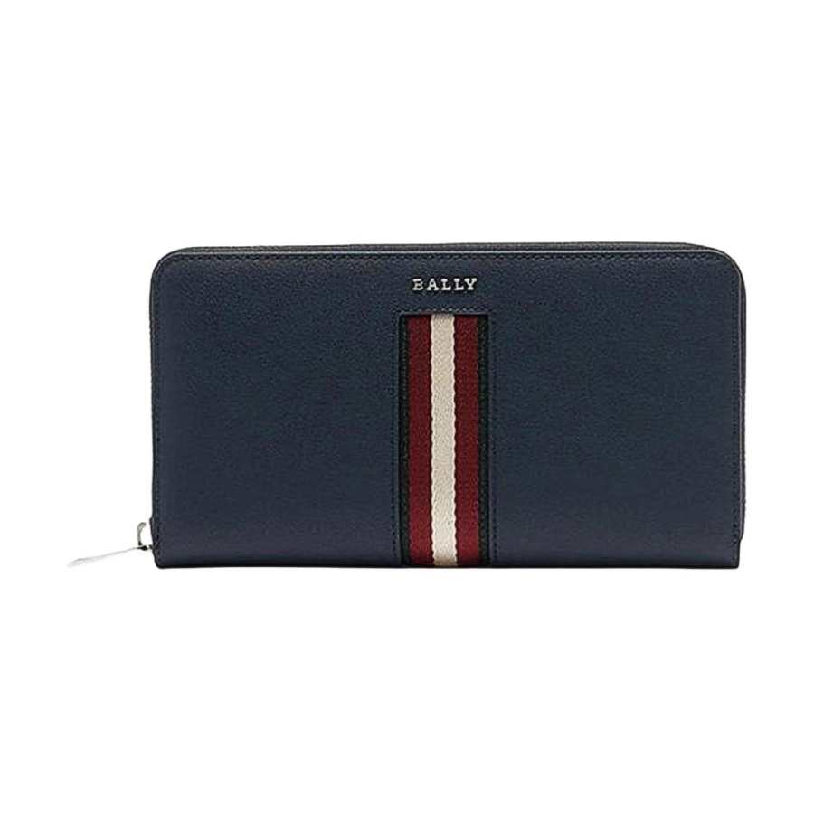 BALLY BALLY Cow Leather Wallet Men's Dark Blue