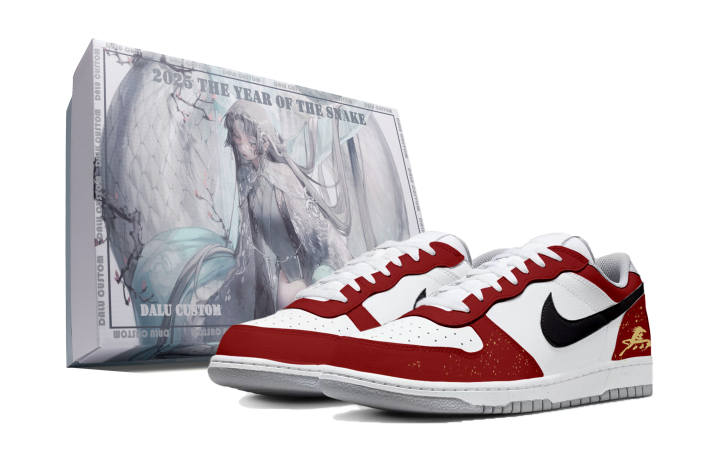 Nike Nike Big Horse Step Blessing Box Abrasion Resistant Breathable Low top Skateboard Shoes Men's White Red