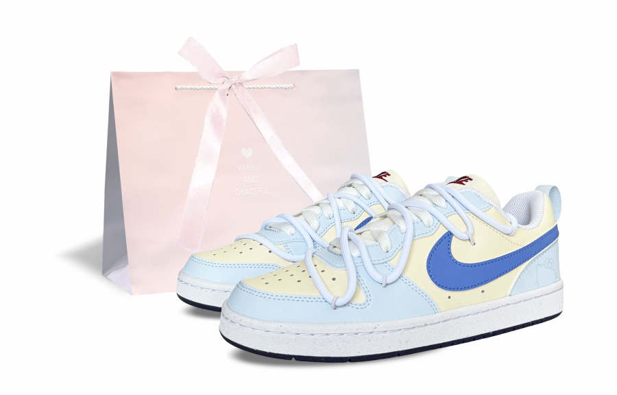 Nike Nike Court Borough 2 Low top Kids' Skateboarding Shoes Blue Unisex