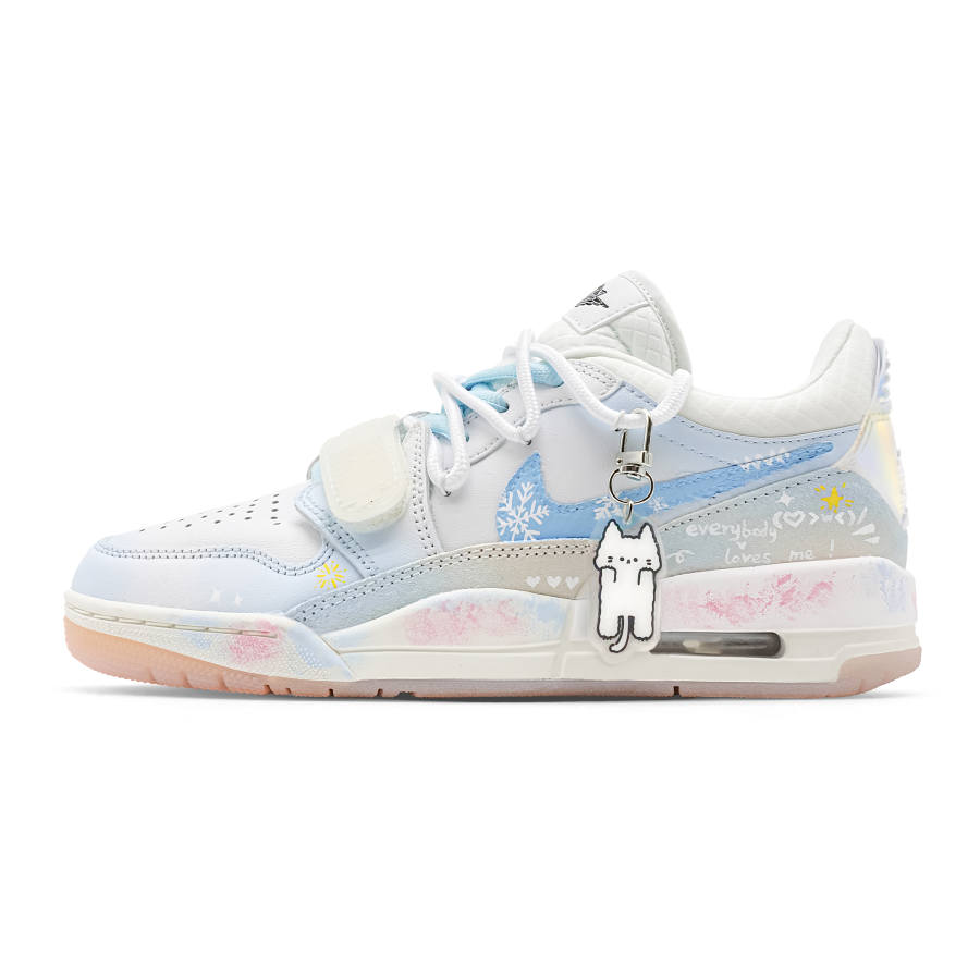 Jordan Jordan Legacy 312 Snowy Fluffy Meowth PU, Textile, Synthetic Leather Cushioning Breathable Low top