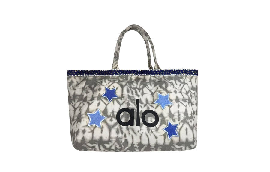 Alo Yoga Cotton Handbag Large Unisex Gray