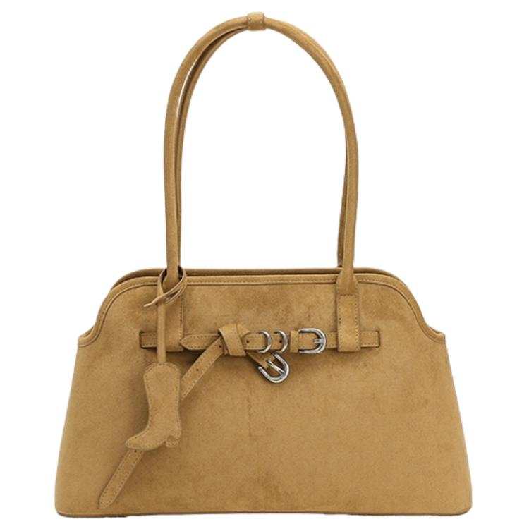 URBAN REVIVO Fabric Shoulder Bag Women's Brown