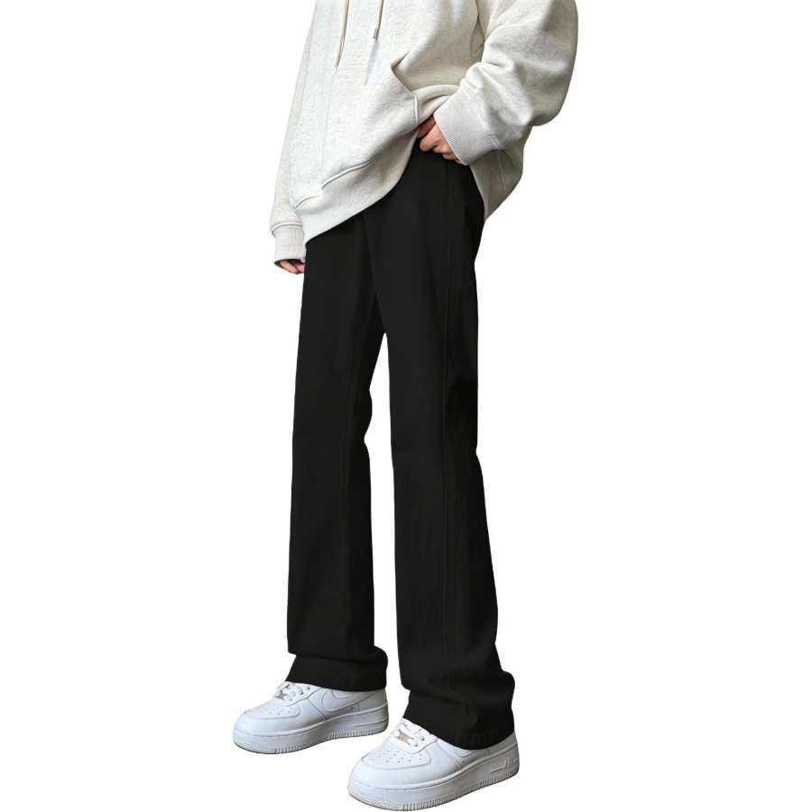 MUSCLETECH Jeans Unisex Thickened And Fleece Lined Straight Fit Pants