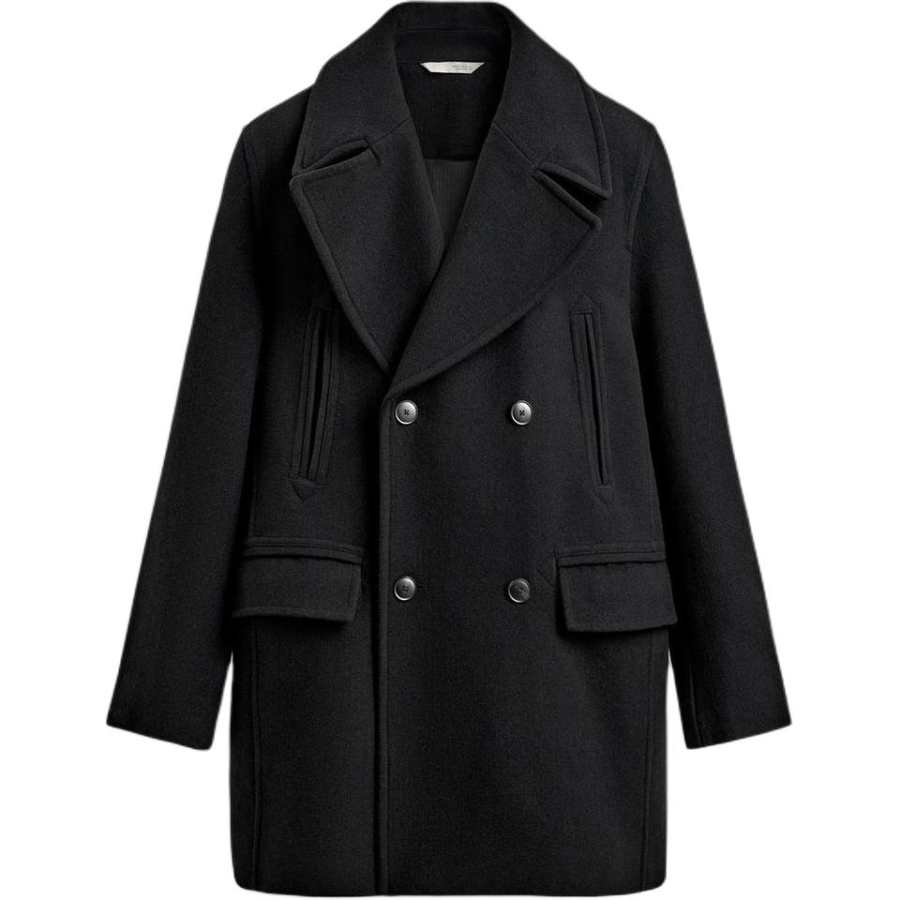 ZARA ZARA Coats Men's Black Moderate