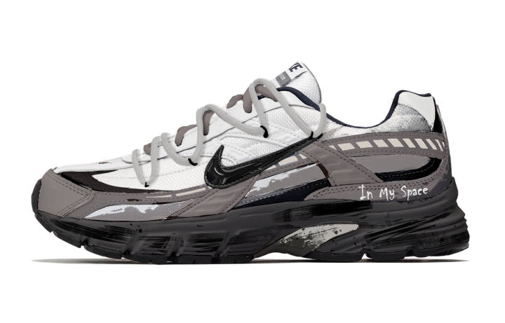 Nike Nike Initiator Cow Split Leather Abrasion Resistant Slip Resistant Low top Casual Running Shoes Men's Gray White