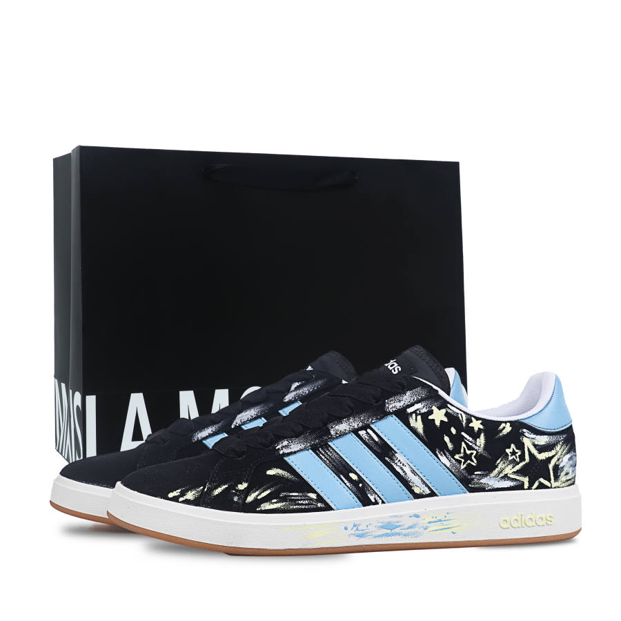 Adidas Adidas Grand Court Base 00s Abrasion Resistant Low top Skateboard Shoes Unisex Black White