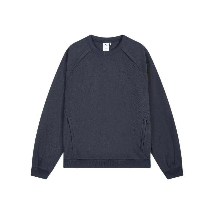 PUMA Sweatshirts Unisex Marine Blue 16 Crew Neck Moderate