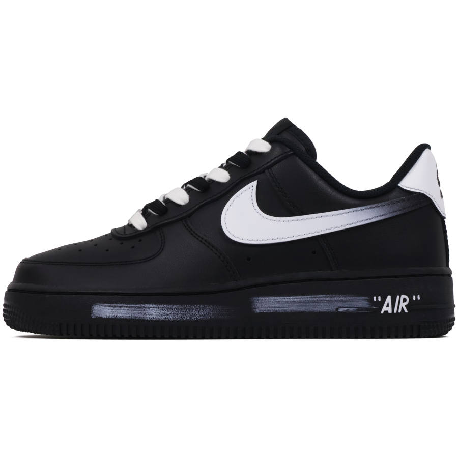 Nike Nike Air Force 1 Abrasion Resistant Low top Skateboard Shoes Unisex Black White