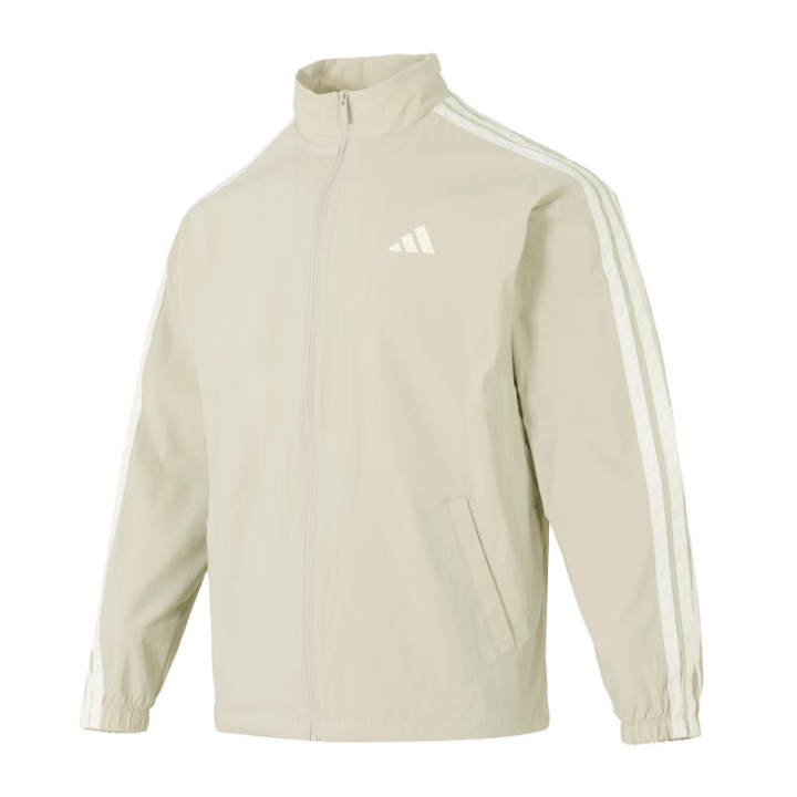 Adidas Adidas Running Jackets Men's Light Beige Stand Collar Moderate Other