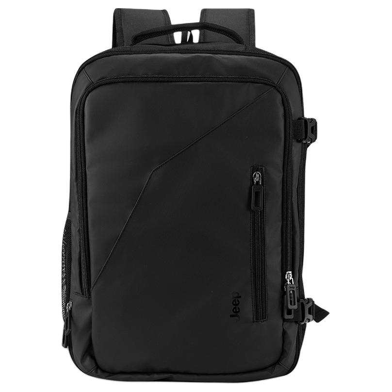 Jeep Membrana Dermalis Glue Bonded Jacquard Fabric Backpack Unisex Black