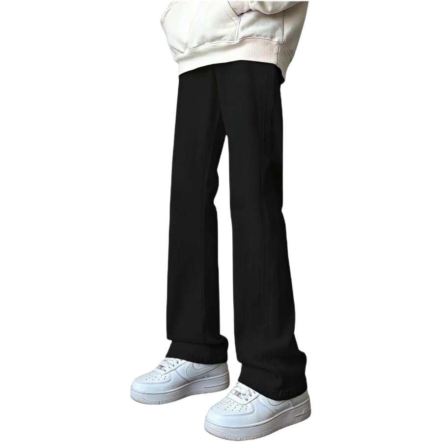 MUSCLETECH Jeans Unisex Thickened And Fleece Lined Straight Fit Pants