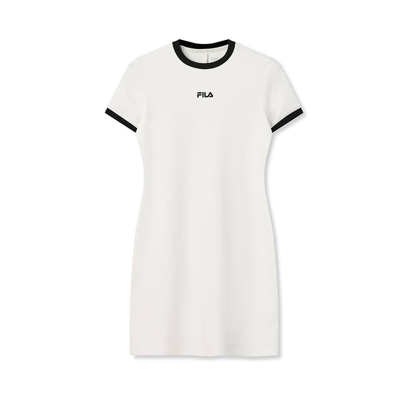 FILA ORIGINALE Short Sleeved Dress With Skirt Women's Cloud White