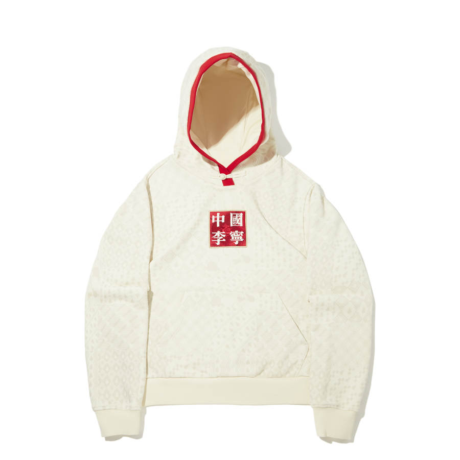 Li-Ning Li Ning Sweatshirts Women's Xuan Paper White Combo Hooded Moderate