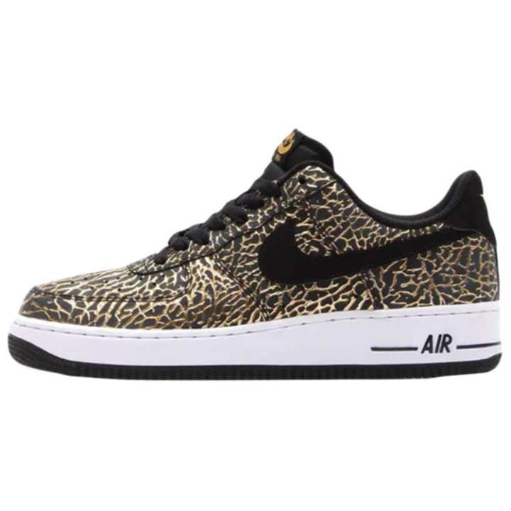 Nike Nike Air Force 1 Low top Skateboard Shoes Men's Gold
