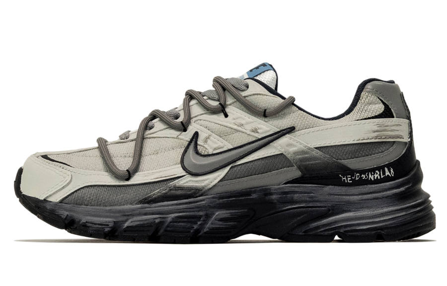 Nike Nike Initiator Textile, Leather Low top Casual Running Shoes Men's Gray Black