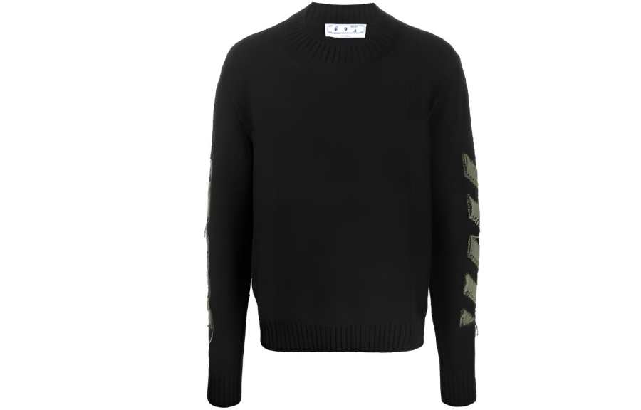 OFF-WHITE OFF WHITE FW21 Sweater Loose Fit Men's Black