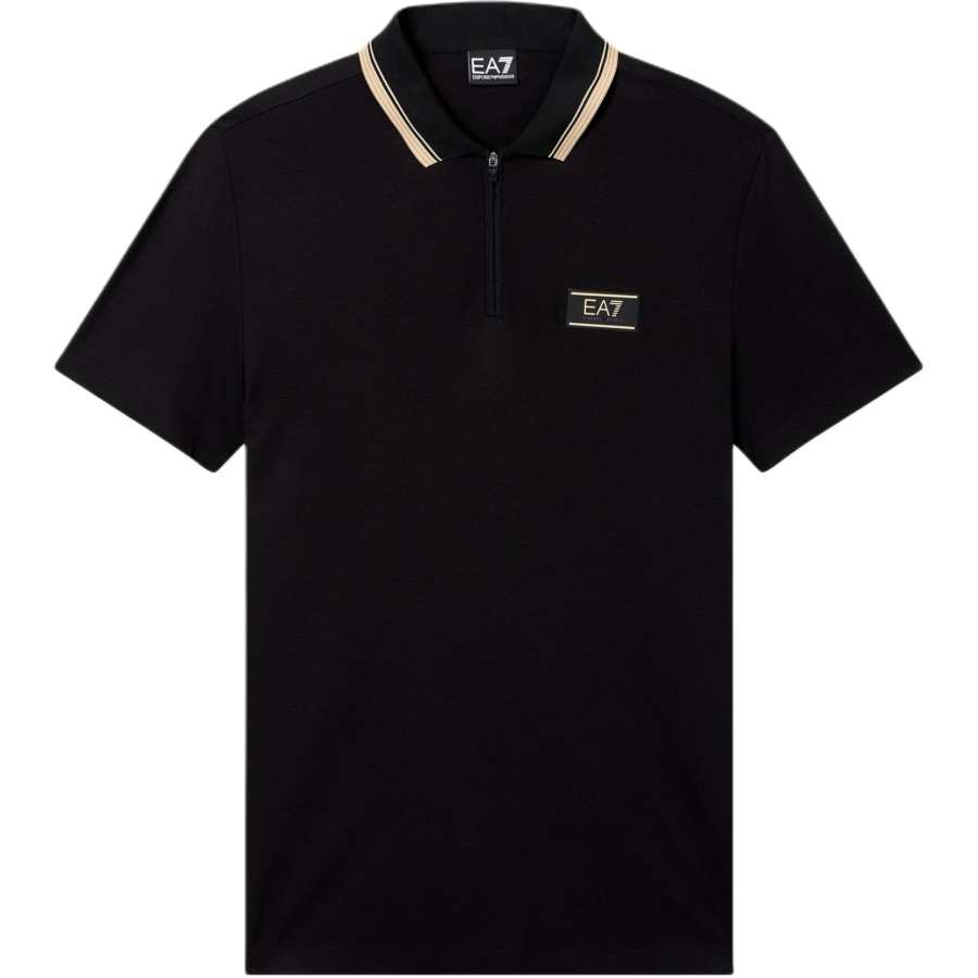 Emporio Armani logo-patch polo shirt
