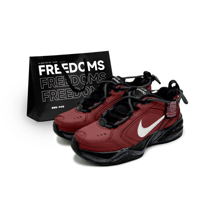 Nike Nike Air Monarch 4 Low top Chunky Sneakers Unisex Red Black