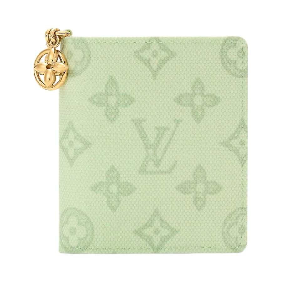 LOUIS VUITTON CHARMS Coated Canvas Wallet Women's Green