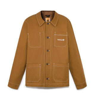 Timberland Jackets Men's Dark Wheat Lapel Moderate Workwear