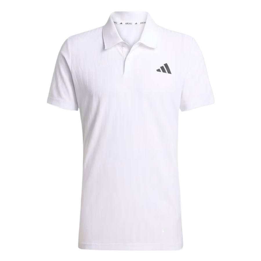 Adidas Adidas Tennis Tops Men's White Polo Collar Moderate