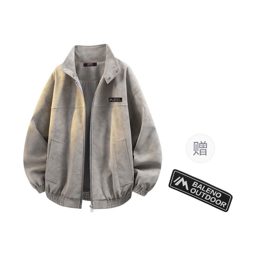 BALENO Velvet Jackets Women's Stand Collar Fleece Lined