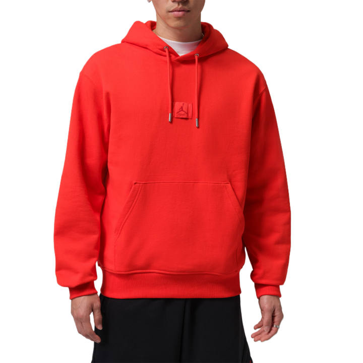 Jordan Jordan Flight Sweatshirts Men's Chile Red/Gym Red Hooded Moderate Regular