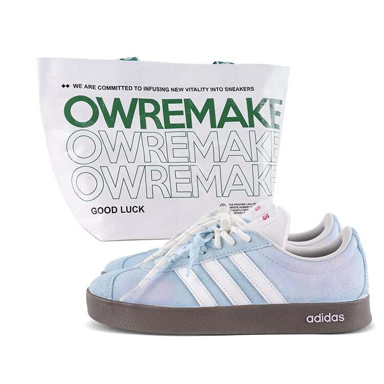 Adidas Adidas VL COURT 2.0 Abrasion Resistant Abrasion Resistant Low top Skateboard Shoes Unisex Blue White