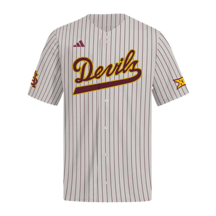 Adidas Adidas Baseball Jerseys Men's Medium Gray Team/Chestnut Team V Neck Moderate