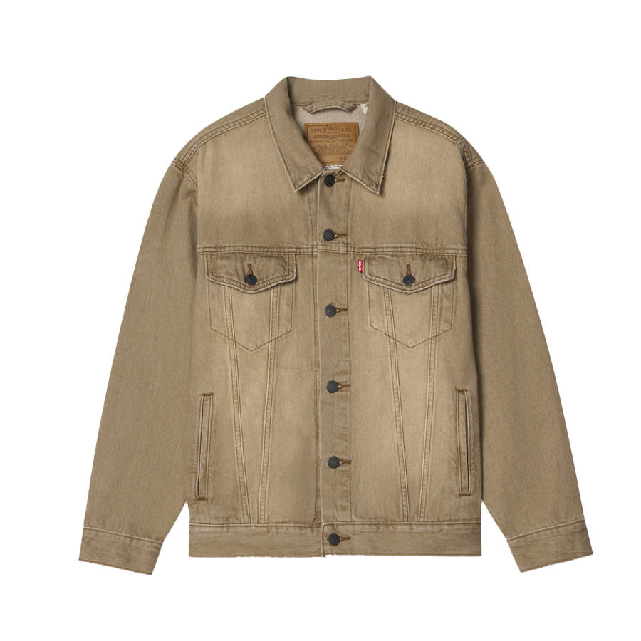 Levis Levis Denim Jackets Unisex Khaki Lapel Moderate Other