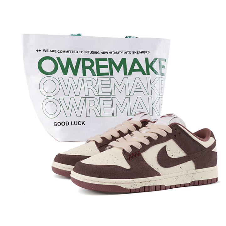 Nike Nike Dunk Suede Low top Skateboard Shoes Women's Brown White
