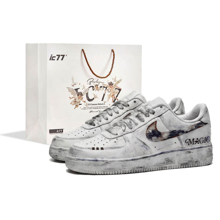 Nike Nike Air Force 1 Easy Blue, Box Leather Balance Abrasion Resistant Lightweight Slip Resistant