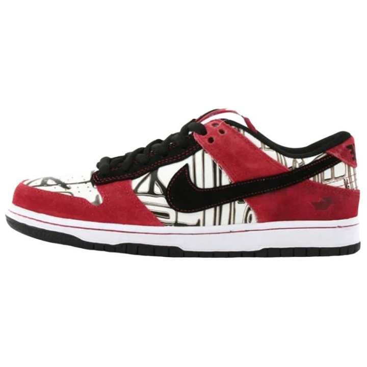 Nike Nike Dunk SB Skateboard Shoes Unisex White Red