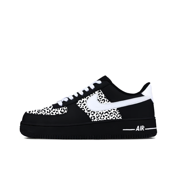 Nike Nike Court Vision Cheese Snow Leopard Leather Abrasion Resistant Slip Resistant Low top Skateboard Shoes Unisex