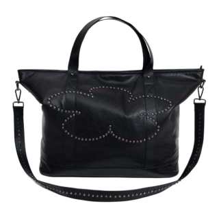 Vandy The Pink Pu Tote Bag, Shoulder Bag Regular Unisex Black