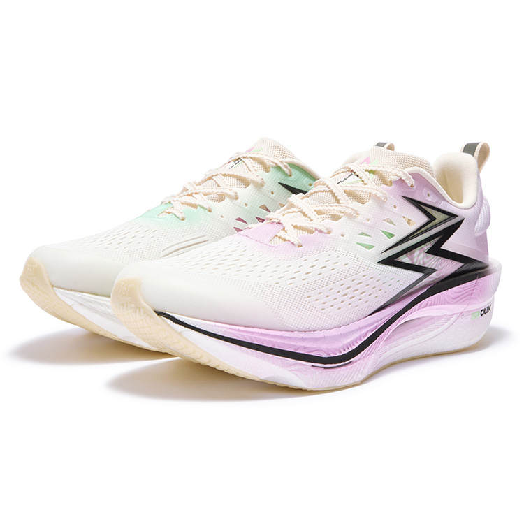 361° Flame 3 ET Low top Running Shoes Unisex Purple Green Mismatched