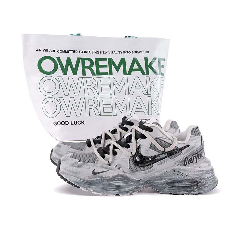 Nike Nike Air Max Fusion Abrasion Resistant Abrasion Resistant Low top Running Shoes Men's Gray Black