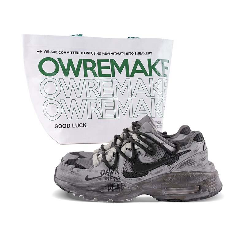 Nike Nike Air Max Fusion Abrasion Resistant Abrasion Resistant Low top Running Shoes Men's Gray Black