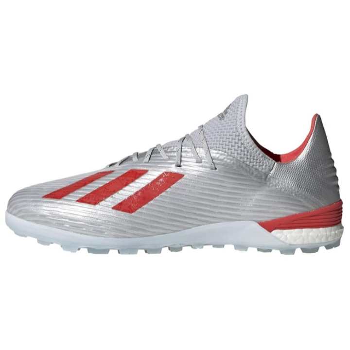 Adidas Adidas X 19.1 TF Turf Artificial Turf Soccer Shoes Men's Silver White