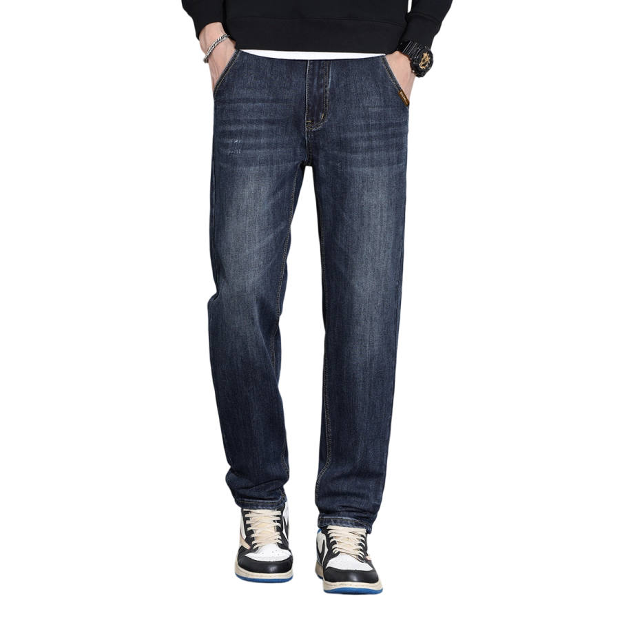 BALENO Jeans Men's Blue Gray Moderate Straight Fit Pants